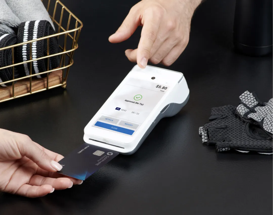 SwipeSimple Terminal - All-in-one payment terminal with touchscreen display, built-in receipt printer, and advanced payment processing.