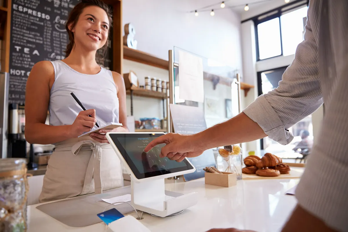 Payment processing terminal with credit cards